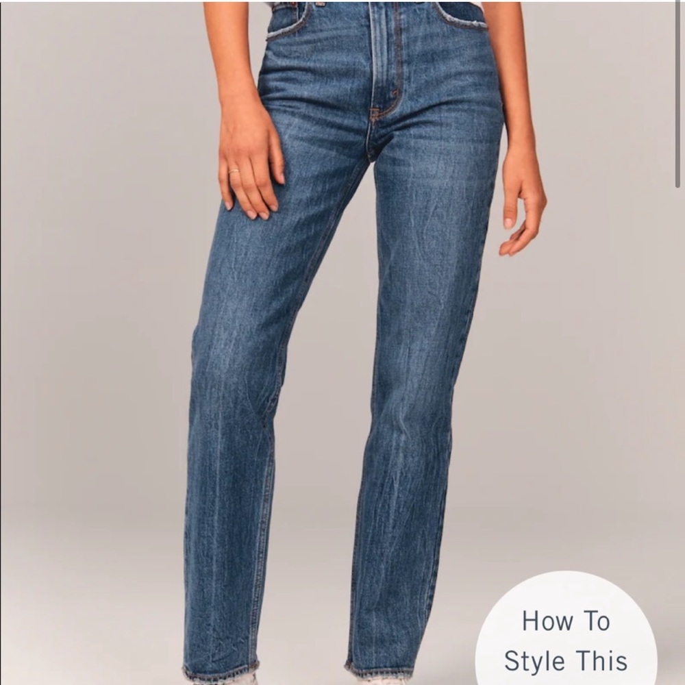 Abercrombie & Fitch 90s Straight Ultra High Rise